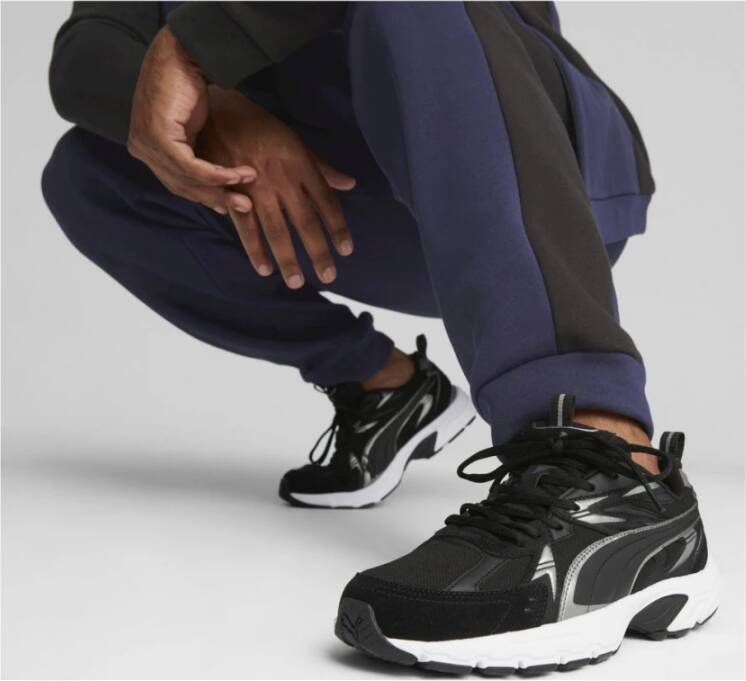 Puma Zwarte Vrijetijdssneakers voor Mannen Black Heren