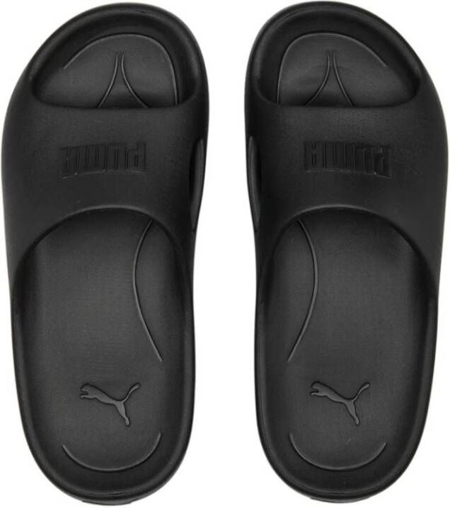 Puma Zwembad Slippers voor Vrouwen Black Dames