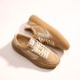 Puraai Beige Stoffen Sneakers met Witte Details Beige Heren - Thumbnail 2