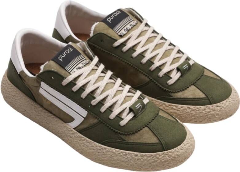 Puraai Groene Sneakers Multicolor Heren