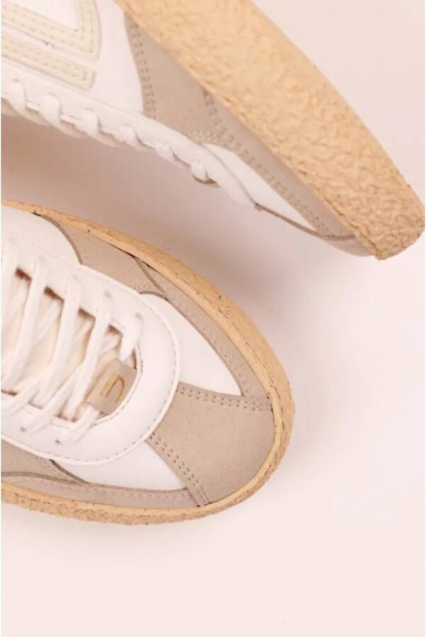 Puraai Klassieke witte vegan leren sneakers White Dames