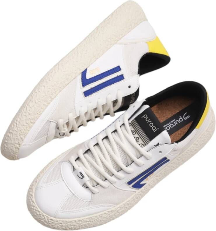 Puraai Witte Sneakers Klassiek Model White Heren