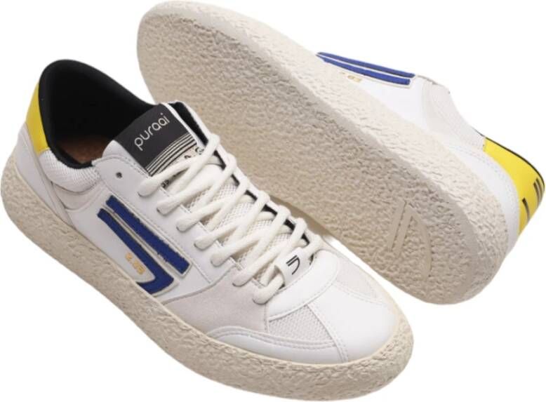 Puraai Witte Sneakers Klassiek Model White Heren