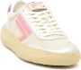 Puraai Witte stoffen sneakers met zilveren en fuchsia details Multicolor Dames - Thumbnail 2