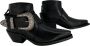 R13 Buckled Gloss boots Zwart Dames - Thumbnail 2