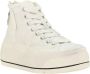 R13 Hoge Top Platform Sneakers met ritssluiting Beige Dames - Thumbnail 2