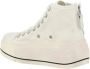 R13 Hoge Top Platform Sneakers met ritssluiting Beige Dames - Thumbnail 3