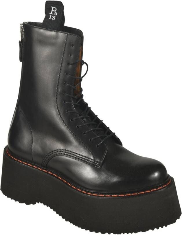 R13 Lace-up Boots Black Dames