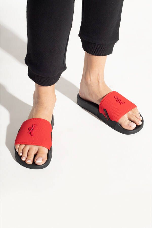 Raf Simons Astra rubber slides Rood Dames