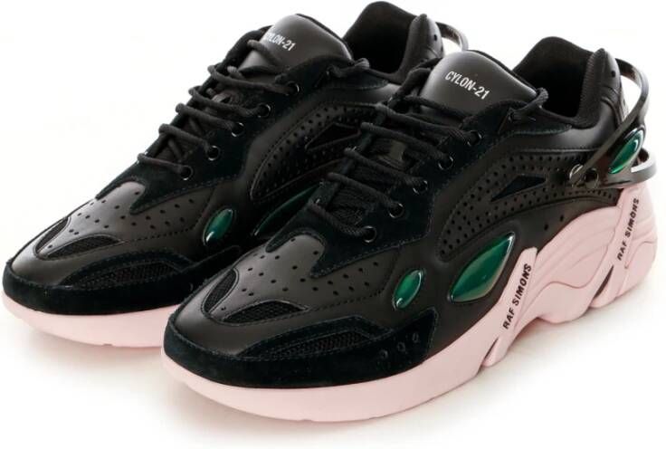 Raf Simons Futuristische Chunky Sneaker Black Heren