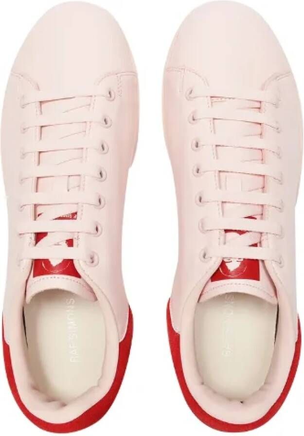 Raf Simons Leather sneakers Pink Heren