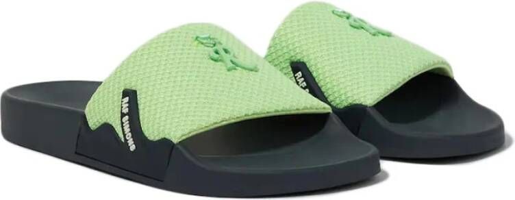 Raf Simons Navy Mint Unieke Unisex Flip-Flops Green Dames