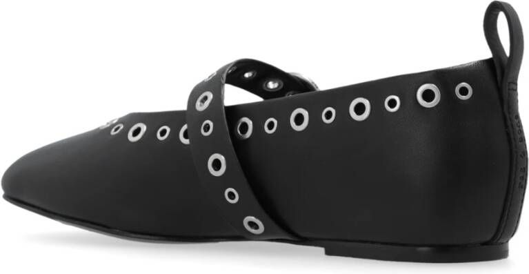 Rag & Bone Ballerina's Spire Mary Jane Grommets Black Dames