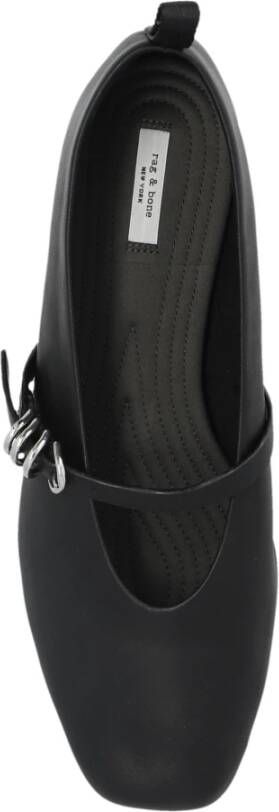 Rag & Bone Ballet Flats Spire Mary Jane Black Dames