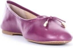 Ralph Lauren Dames Leren Ballerina Flats Paars Dames