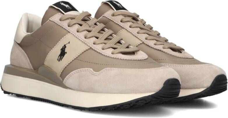 Ralph Lauren Beige Lage Top Sneakers Train 89 Beige Heren