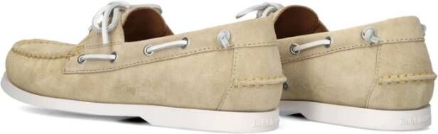 Ralph Lauren Beige Suede Boat Loafers Beige Heren