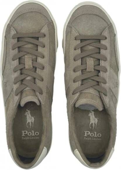 Ralph Lauren Beige Suède Heren Sneakers Beige Heren