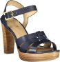 Ralph Lauren Leren sandaal met 10 cm hak en enkelband Blue Dames - Thumbnail 5