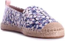 Ralph Lauren Blauwe Leren Espadrilles Platte Schoenen Blue Dames