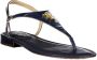 Ralph Lauren Blauwe Leren Sandalen Blue Dames - Thumbnail 3