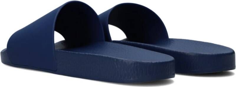 Ralph Lauren Blauwe Slide Sandalen voor Heren Blue Heren