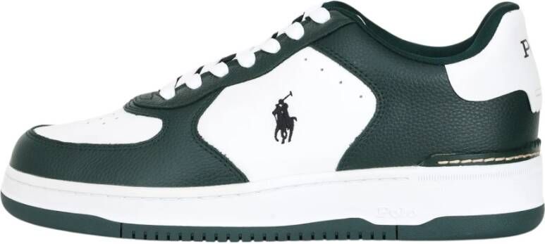 Ralph Lauren Groene Sneakers Lage Profiel Casual Herfst Winter Green Heren