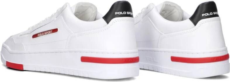 Ralph Lauren Heren Lage Leren Sneakers White Heren