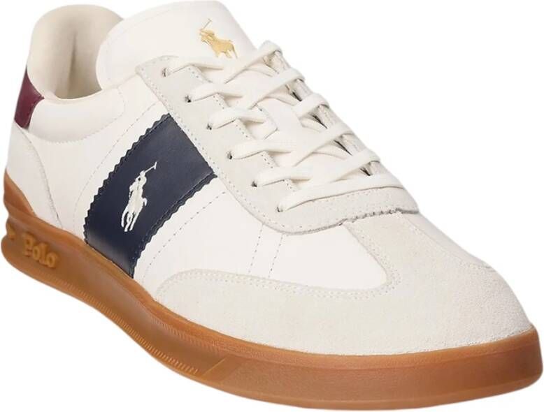 Ralph Lauren Heren Lage Sneakers van Polo White Heren