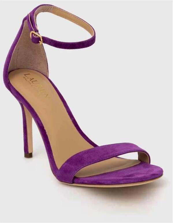 Ralph Lauren High Heel Sandals Purple Dames