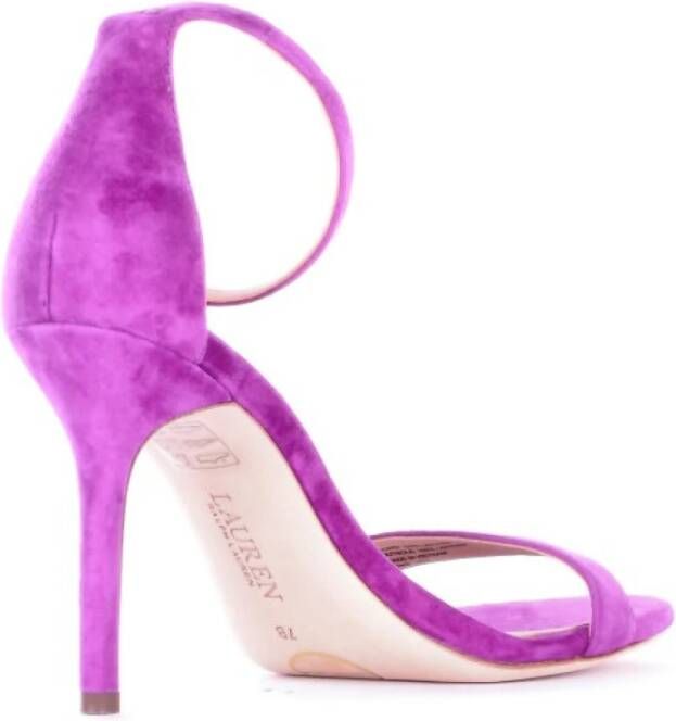 Ralph Lauren High Heel Sandals Purple Dames