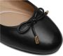 Ralph Lauren Jayna Leren Platte Ballerina's Black Dames - Thumbnail 5