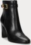 Lauren Ralph Lauren Leren boots met labelapplicatie model 'BAILEY' - Thumbnail 5