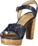 Ralph Lauren Leren sandaal met 10 cm hak en enkelband Blue Dames - Thumbnail 3