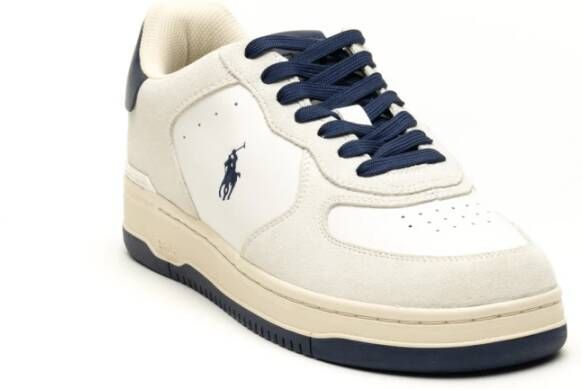 Ralph Lauren Masters CRT Lage Top Sneakers White Heren