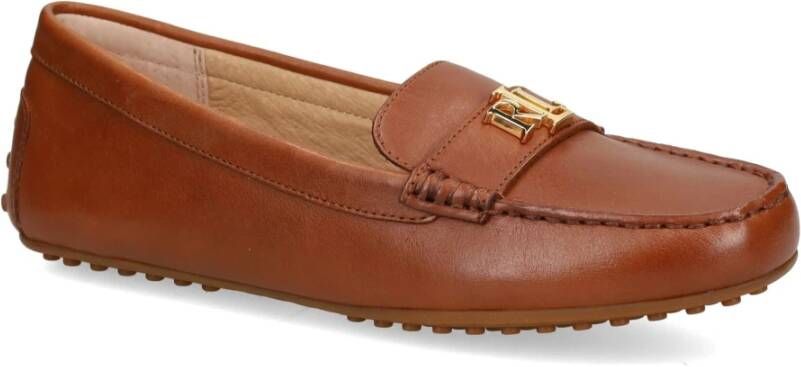 Ralph Lauren Platte mocassins Brown Dames