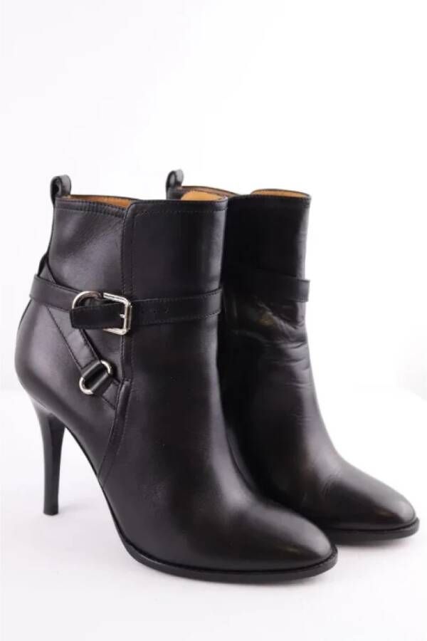 Ralph Lauren Pre-owned Leather boots Black Dames