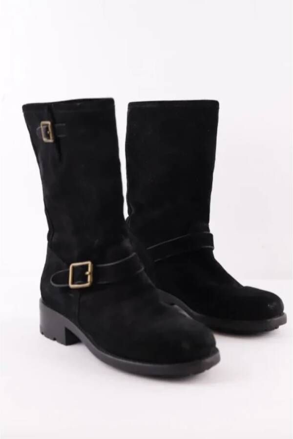 Ralph Lauren Pre-owned Leather boots Black Dames