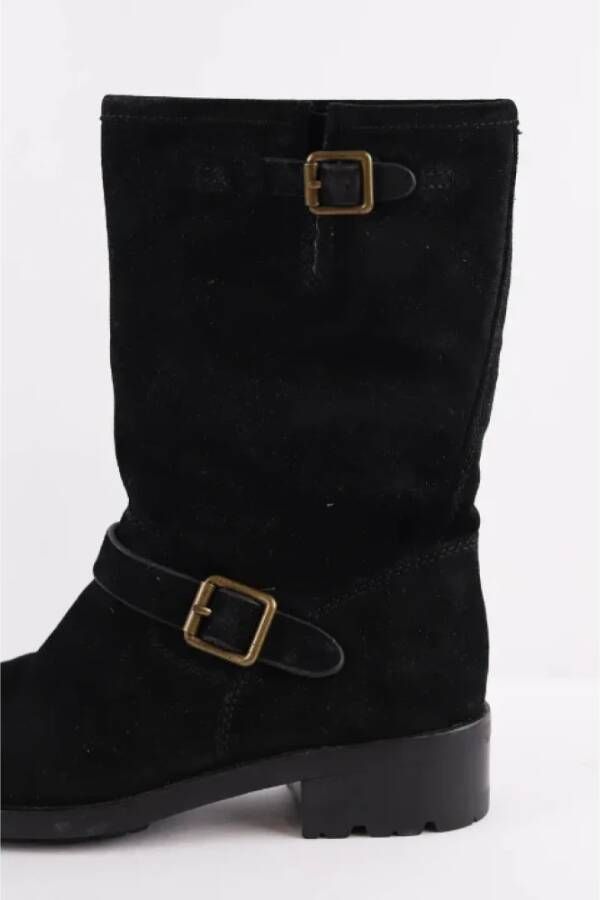 Ralph Lauren Pre-owned Leather boots Black Dames