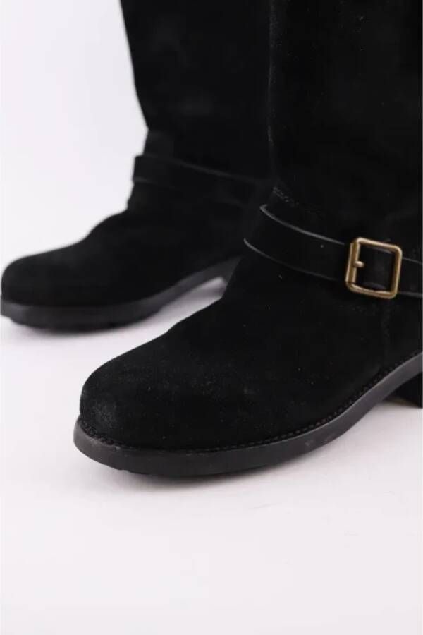 Ralph Lauren Pre-owned Leather boots Black Dames