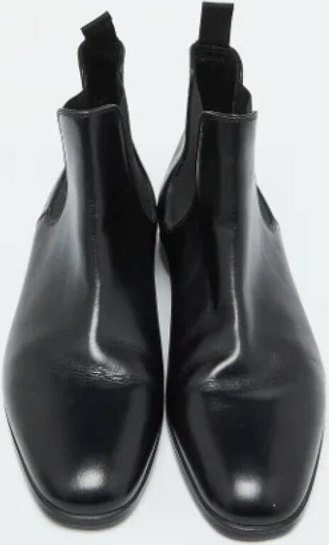 Ralph Lauren Pre-owned Leather boots Black Heren