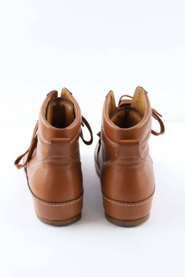 Ralph Lauren Pre-owned Leather boots Brown Dames