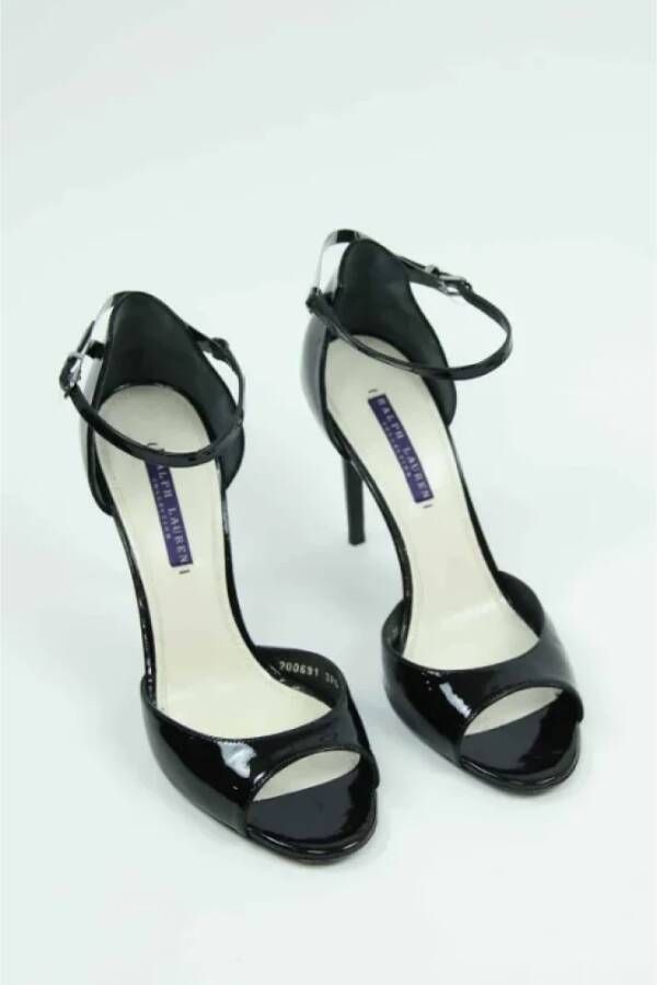 Ralph Lauren Pre-owned Leather heels Black Dames