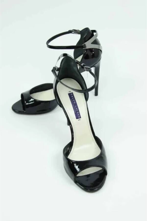 Ralph Lauren Pre-owned Leather heels Black Dames