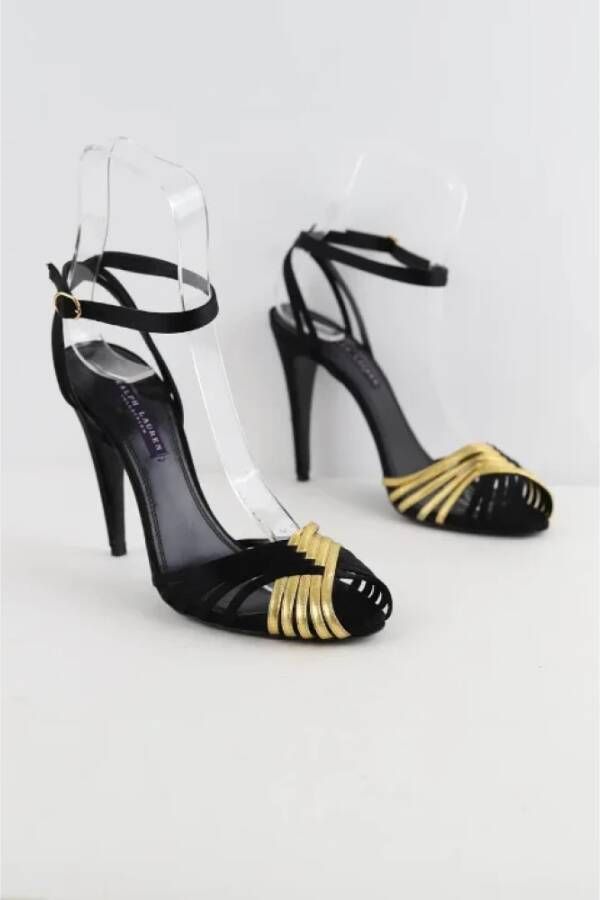 Ralph Lauren Pre-owned Leather heels Black Dames