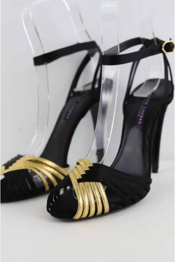 Ralph Lauren Pre-owned Leather heels Black Dames