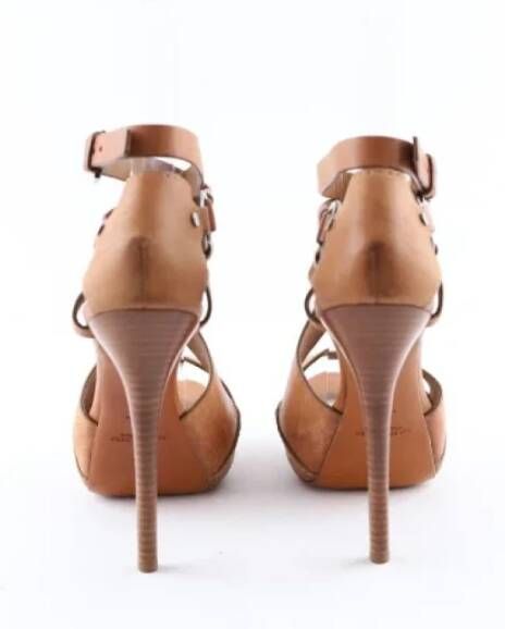 Ralph Lauren Pre-owned Leather heels Brown Dames