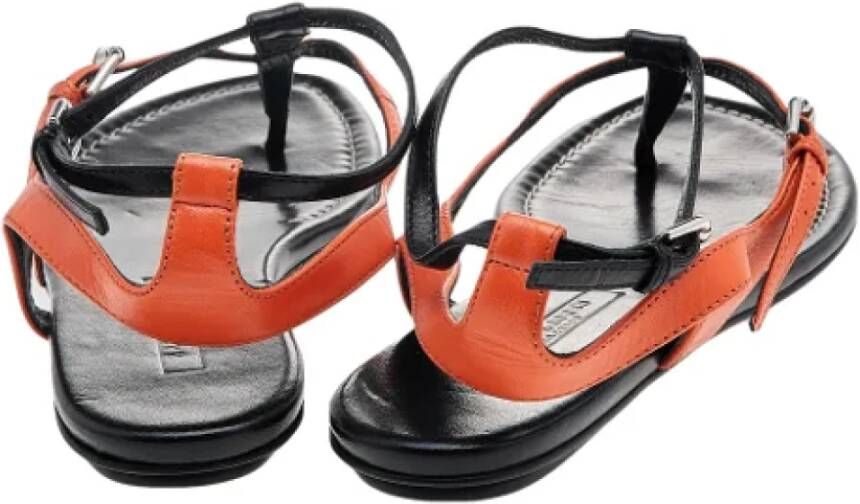 Ralph Lauren Pre-owned Leather sandals Black Dames