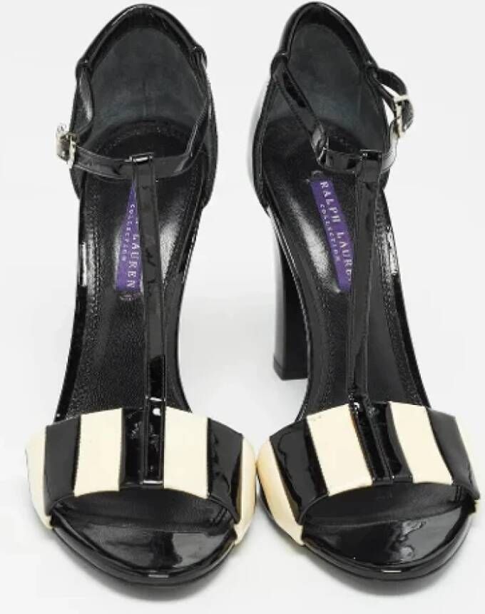 Ralph Lauren Pre-owned Leather sandals Black Dames