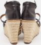 Ralph Lauren Pre-owned Leather sandals Black Dames - Thumbnail 5